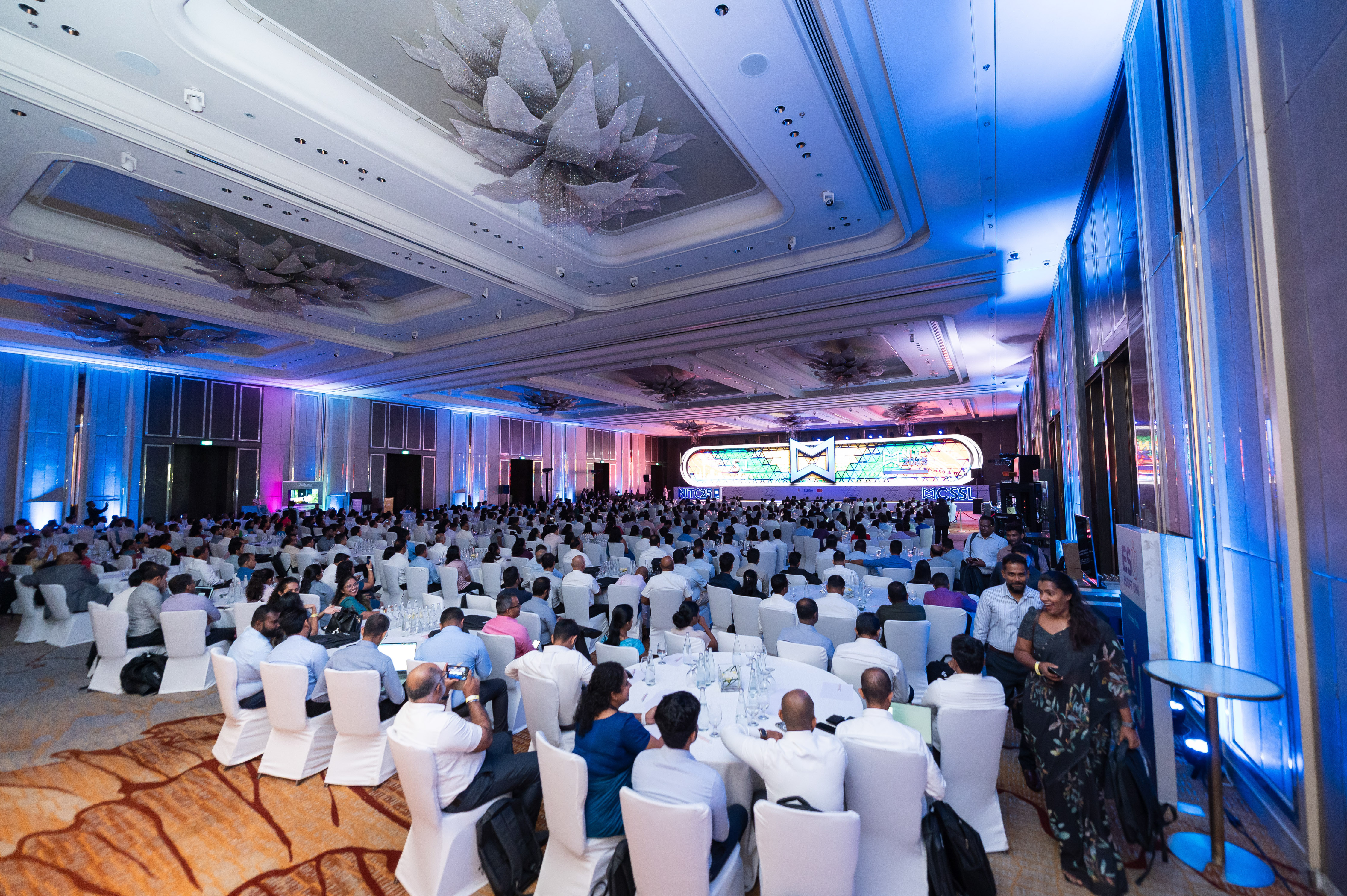 Delegates filling the conference hall